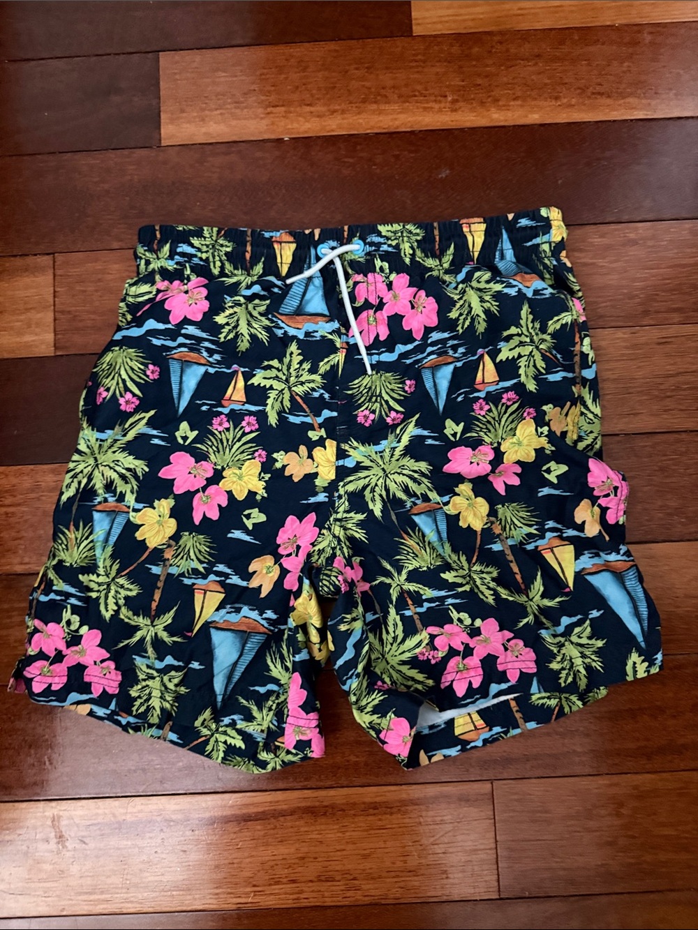 Old Navy, tropical swim trunks